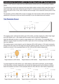 Instructions for Lynx LX3 2.5-15x50 fitted with RF