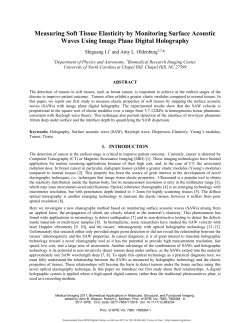 Measuring soft tissue elasticity by monitoring surface