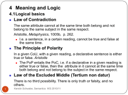 4 Meaning and Logic