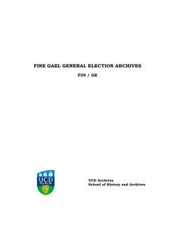 FINE GAEL GENERAL ELECTION ARCHIVES