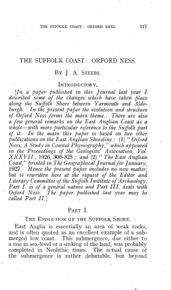 The Suffolk coast: Orford Ness J. A. Steers