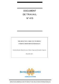 document de travail n&deg; 415 - Toulouse School of Economics