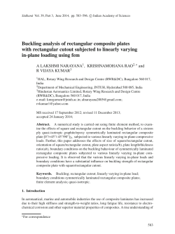 Buckling analysis of rectangular composite plates with rectangular