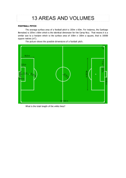 13 areas and volumes