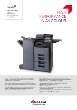 TASKalfa 406ci datasheet - KYOCERA Document Solutions