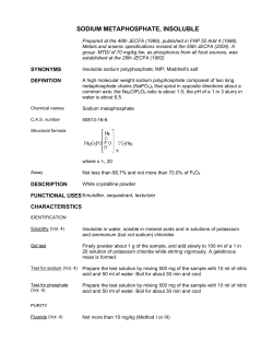 SODIUM METAPHOSPHATE, INSOLUBLE
