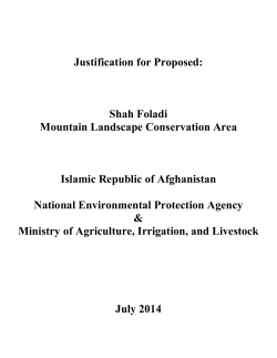 Shah Foladi Mountain Landscape Conservation Area Islamic