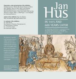 Jan Hus - let&aacute;k / leaflet