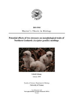 Potential effects of two stressors on morphological traits of Northern
