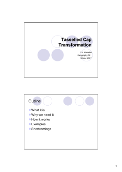 Tasselled Cap Transformation