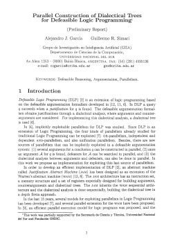 Parallel Construction of Dialectical Trees for Defeasible