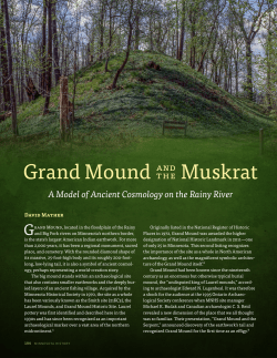 Grand Mound and the Muskrat: A Model of Ancient