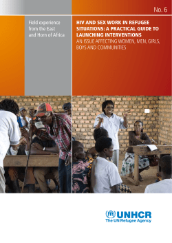 HIV and sex work In refugee sItuatIons: a practIcal guIde