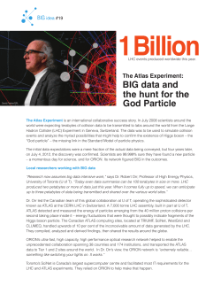 BIG data and the hunt for the God Particle