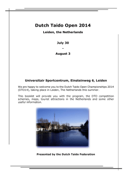 Dutch Taido Open 2014