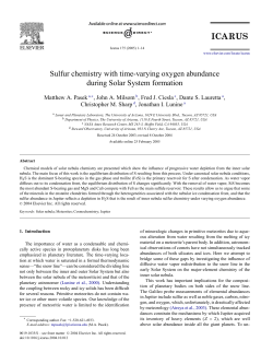 Sulfur chemistry with time-varying oxygen abundance during Solar