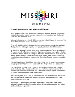 Check out these fun Missouri Facts