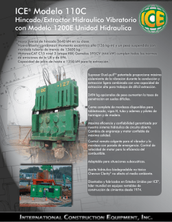 ICE&reg; Modelo 110C - International Construction Equipment, Inc