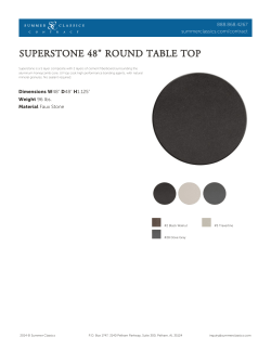 SUPERSTONE 48" ROUND TABLE TOP