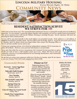 Community News - Lincoln Military Housing