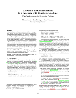Automatic Refunctionalization to a Language with Copattern Matching