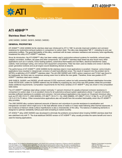 ATI 409HP&trade; - ATI Metals