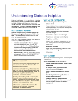 Diabetes Insipidus - Mass General Hospital