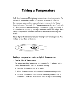 Taking a Temperature - Tagalog - Health Information Translations