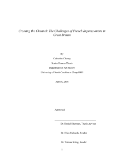 Crossing the Channel: The Challenges of French Impressionism in