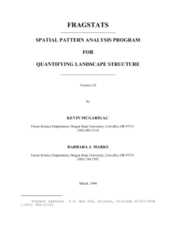 McGarigal and Marks 1995