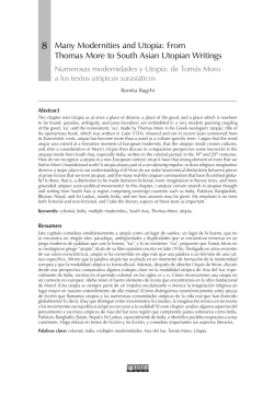 Many Modernities and Utopia: From Thomas More to South Asian