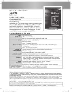 Galileo - Houghton Mifflin Harcourt
