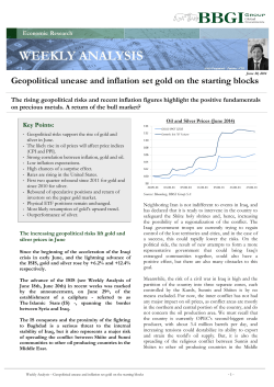 Geopolitical unease and inflation set gold on the