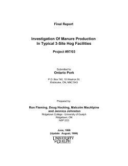 Investigation Of Manure Production In Typical 3