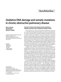 Oxidative DNA damage and somatic mutations in chronic obstructive
