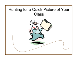 Hunting for a Quick Picture of Your Class