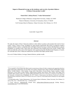 Impact of financial leverage on the incidence and