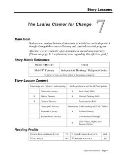 Stories 7, 8, 9 - Home Page of Different Drummers