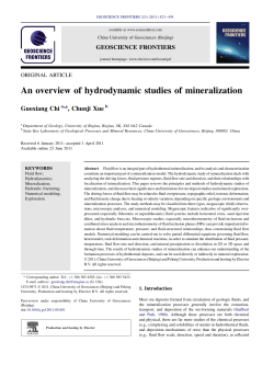 Chi, G., Xue, C. 2011. An overview of hydrodynamic studies of