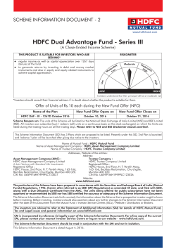 HDFC DAF - III - 1267D October 2016 SID.indd