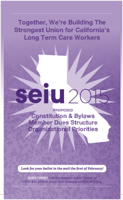 Together, We`re Building The Strongest Union for California`s Long