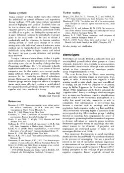 stereotypes - University of Leicester