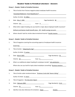 Readers` Guide to Periodical Literature
