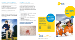 Skin Cancer And Outdoor - Cancer Council Western Australia