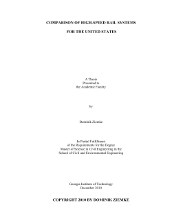 comparison of high-speed rail systems for the