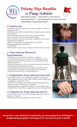 Pulang Mga Bandila sa Pang-Aabuso