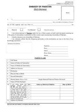 embassy of pakistan - Pakistan Embassy in Norway