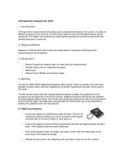 1. Introduction 2. Responsibilities 3. Equipment