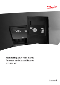 Monitoring unit with alarm function and data collection AK