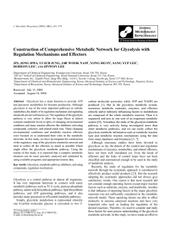Construction of Comprehensive Metabolic Network for Glycolysis